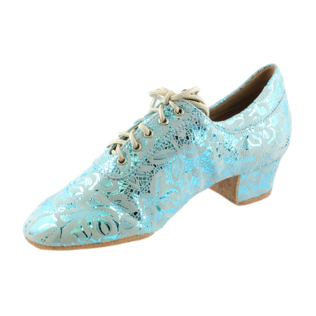 Practice Dance Shoes, 1205 Flexi, Leather, Blue Lace