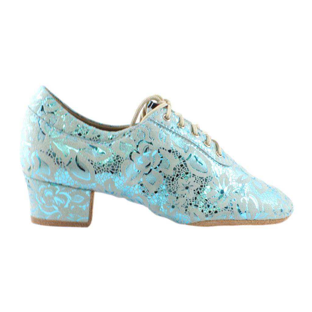 Practice Dance Shoes, 1205 Flexi, Leather, Blue Lace