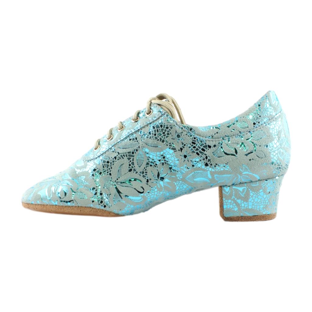 Practice Dance Shoes, 1205 Flexi, Leather, Blue Lace