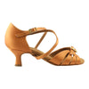 Women's Latin Dance Shoes, 2274 Tatiana, Gold Cedar, Heel 5cm Flare W