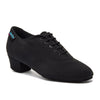 Men's Latin Dance Shoes, Rumba - Black Lycra