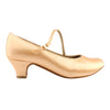 Women's Standard Dance Shoes, 6601 Premium P, Tan, Cuban Heel