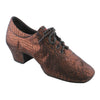 Practice Dance Shoes, 1205 Flexi, Leather, Black with Bronze